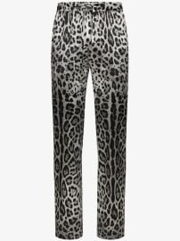 Dolce & Gabbana animal-print Silk Lounge Trousers | Grey | FARFETCH at Farfetch